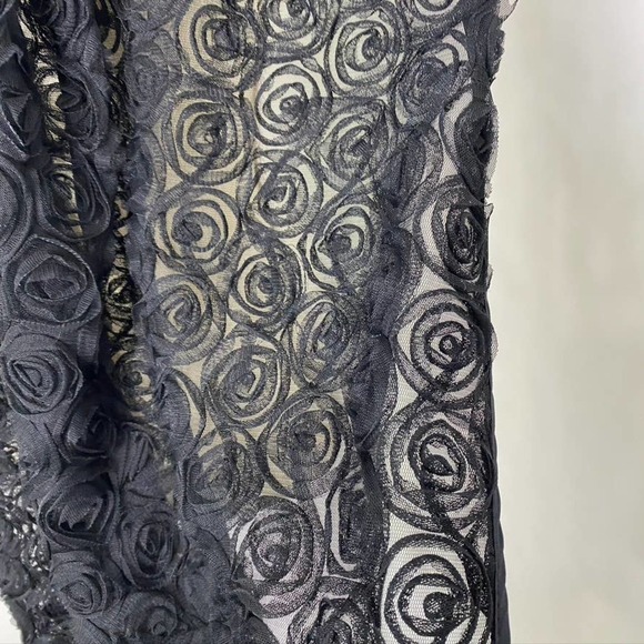 Vintage‎ Bernie of New York black rosette wrap - Picture 3 of 5